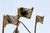 Caravel Model in Gilded Silver Filigree with Enameled Crosses on the Sails and Resting on Scalloped Base For Sale - Image 6 of 11