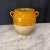 Antique Country French Confit Pot with double handles and classic deep mustard yellow glaze. Used originally to preserve...