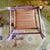 Purple Danish Vintage Ladderback Armchair Featuring a Hand-Woven Rush For Sale - Image 8 of 10