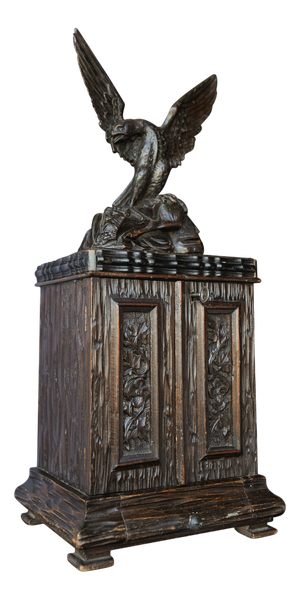 19th Century Black Forest Hand Carved Humidor