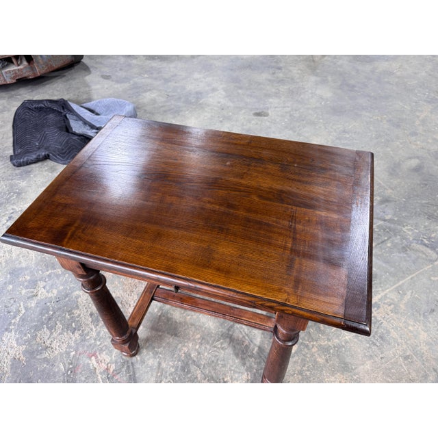 Wood Antique English Side Table For Sale - Image 7 of 15