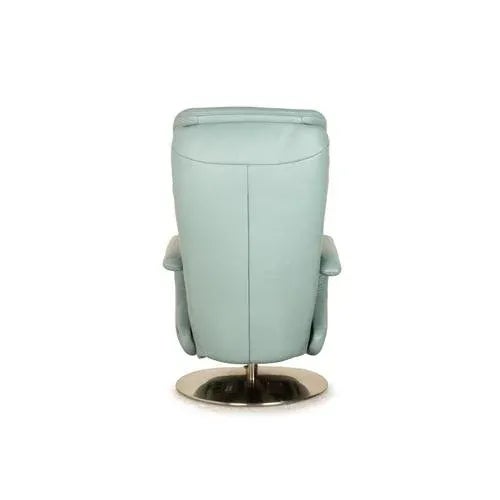 Blue Easyswing Leather Armchair in Blue, Grey & Turquoise from Himolla For Sale - Image 8 of 10