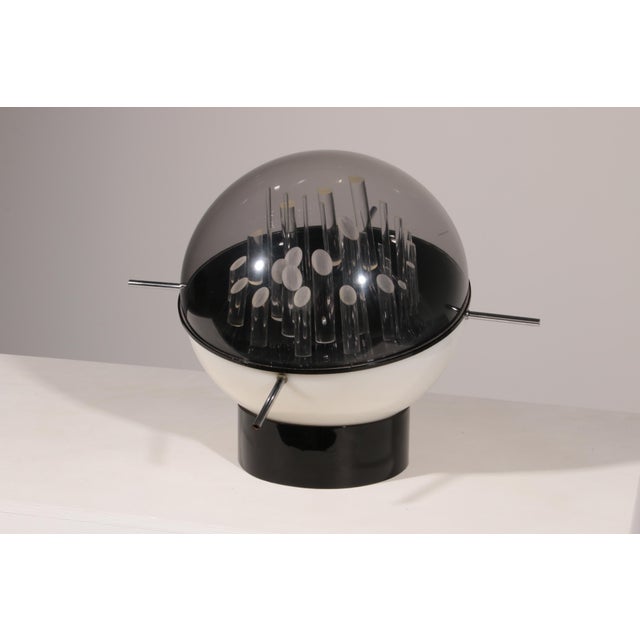 1970s Space Age Sculptural Globe-Shaped Table Lamp by Gaetano Missaglia, Italy, 1970s For Sale - Image 5 of 10