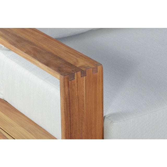 2020s Imperial Grove Outdoor Solid Teak Wood Sofa - 84" For Sale - Image 5 of 14