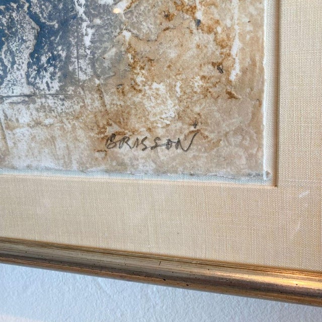 Tan Pierre-Marie Brisson Framed Limited Edition Etching For Sale - Image 8 of 8