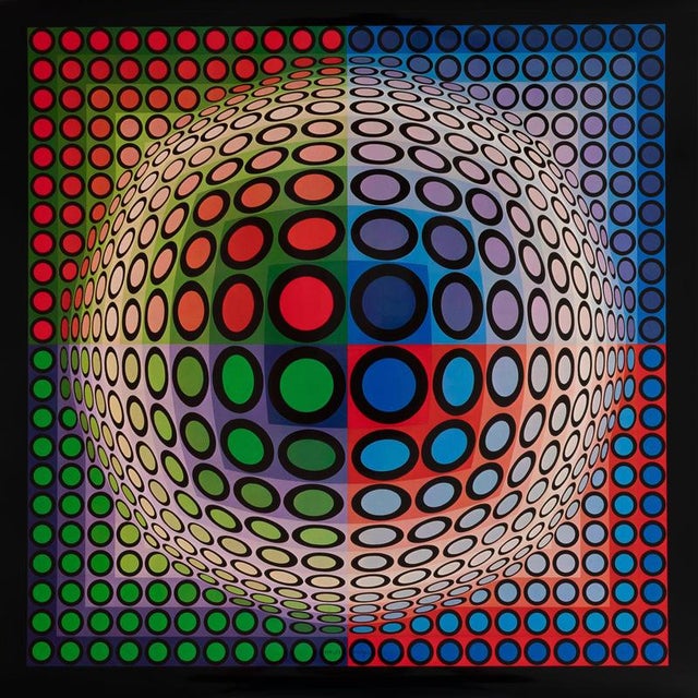 2000 - 2009 Victor Vasarely, VEGA PAL B, Photogravure For Sale - Image 5 of 5