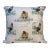 20” Square Pillow Adorned With a Chicken & Rooster Print - Made in U K For Sale