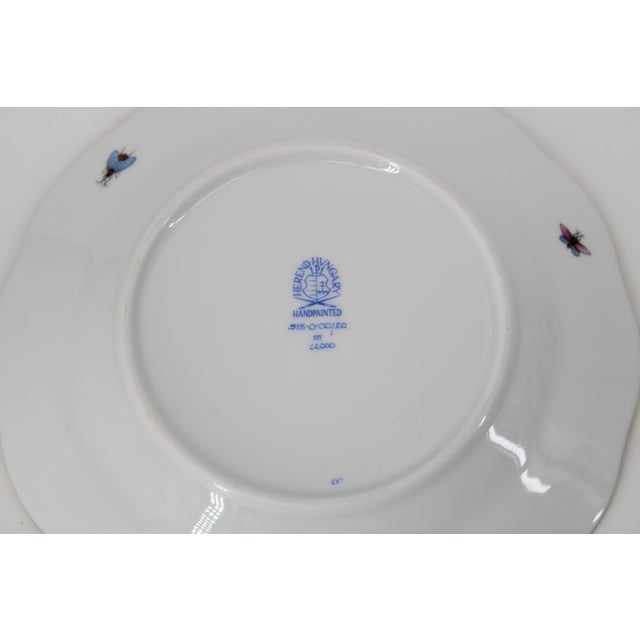 2000 - 2009 Herend Rothchild Bird Salad Dessert Plate 7.5" Never Used For Sale - Image 5 of 5