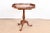 Brown John Widdicomb English Chippendale Carved Mahogany Pedestal Tea Table For Sale - Image 8 of 13