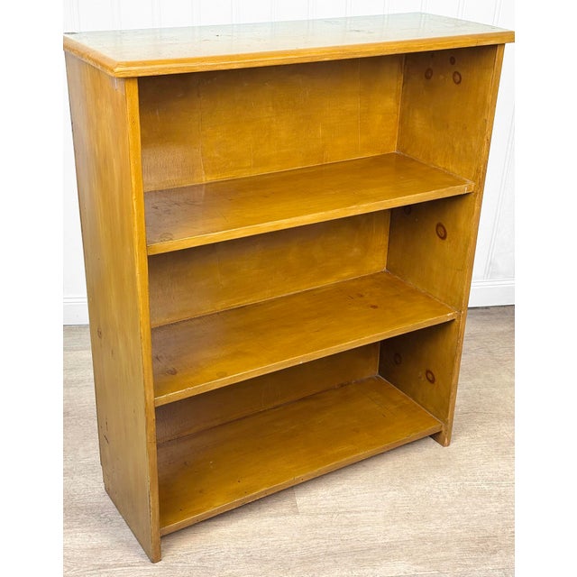 Vintage Farmhouse Pine Bookshelf Cabinet For Sale - Image 11 of 12