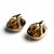 Metal 18k Yellow Fluted Gold Lever Back Ear Clips 0.60 Inch by 0.50 Inch, Pair For Sale - Image 7 of 10