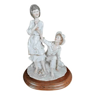 Statuette of Young Love by A. Belcari for Capodimonte For Sale