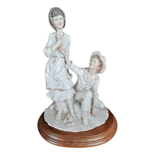 Statuette of Young Love by A. Belcari for Capodimonte For Sale