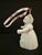 White Vintage 2003 White Porcelain Cat/Kitten Ballerina Shaped Bell For Sale - Image 8 of 8