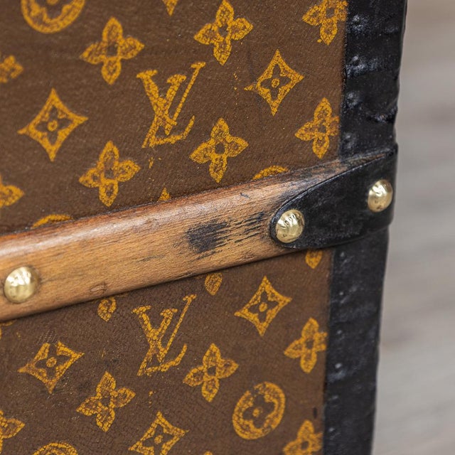 Antique 20th Century Courier Trunk in Monogram Canvas from Louis Vuitton, France, 1910s For Sale - Image 15 of 18