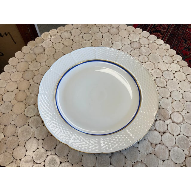 Bohemia Fine Bohemian White Porcelain Cake Plate For Sale - Image 4 of 5