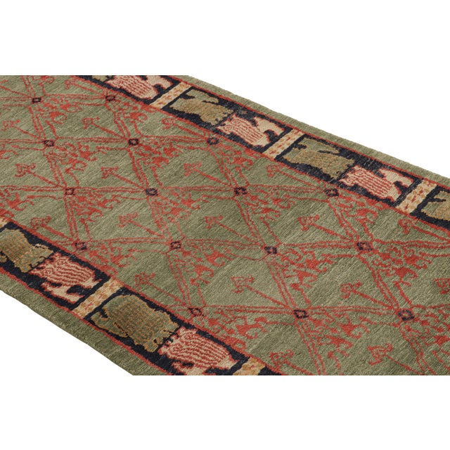 Hand-knotted in wool originating from one of our most reputed long-standing partners looms in Nepal, this addition to the...