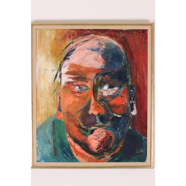 Anelotte Höcke, Uncle, 1977, Oil on Canvas, Framed For Sale - Image 13 of 16