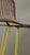 Mid-Century Modern Rattan and Yellow Iron Stool from Cidue, Italy, 1970s For Sale - Image 3 of 5