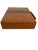 Textile Vintage Mid-Century Cream and Brown Striped Backgammon Game Set in Travel Case For Sale - Image 7 of 9