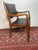 1960s Mid Century Modern Arm Chair With Leather Seat For Sale - Image 4 of 8
