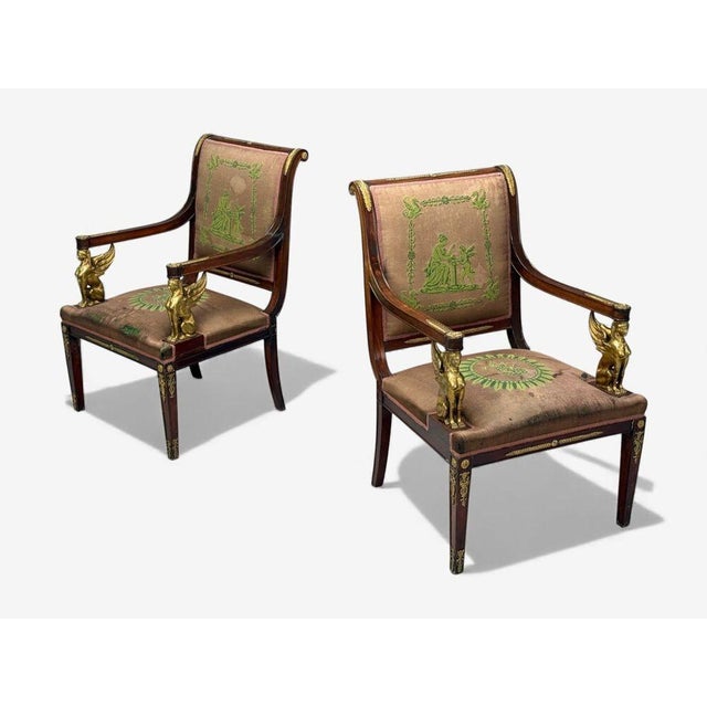 French Empire Revival, Center Table, Bronze, Mahogany, Marble, France, 19th C. For Sale - Image 15 of 15