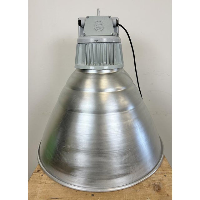 Large Industrial Aluminium Pendant Light from Elektrosvit, 1960s For Sale - Image 14 of 18