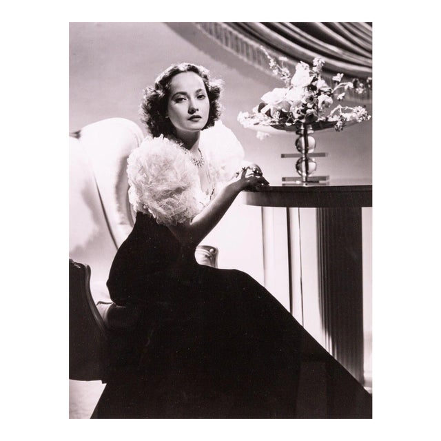 George Hurrell Portrait of Merle Oberon Vintage Gelatin Silver Print Warner Bros For Sale