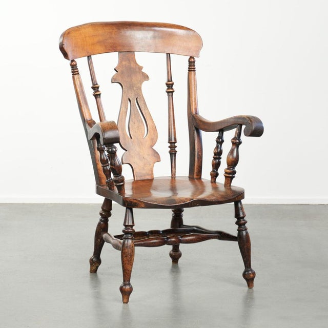 Antique English Wooden Windsor Spindle Chair, Early 19th Century For Sale - Image 17 of 17