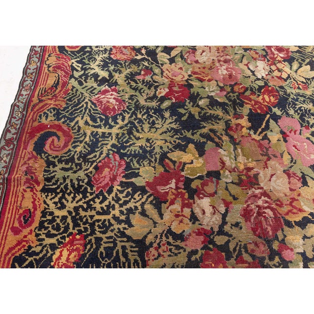 An exquisite example of 19th-century Armenian craftsmanship, this antique Karabagh rug, woven circa 1880 in the Caucasus...