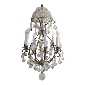 Vintage French Crystal Chandelier