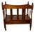 English Walnut Canterbury Magazine Stand For Sale