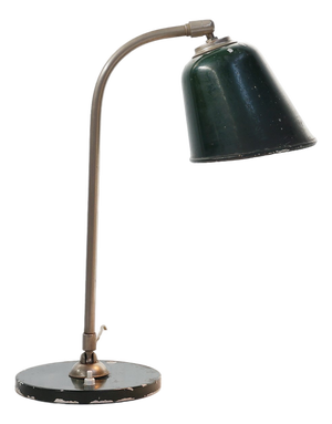 Vintage Industral Metal Desk Lamp, France, 1920s