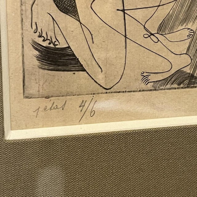 René Mels (Meulemans), Compositions, Etchings, 1945, Set of 3 For Sale - Image 8 of 15