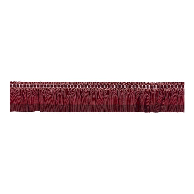 Schumacher Arabella Tape Trim in Red For Sale