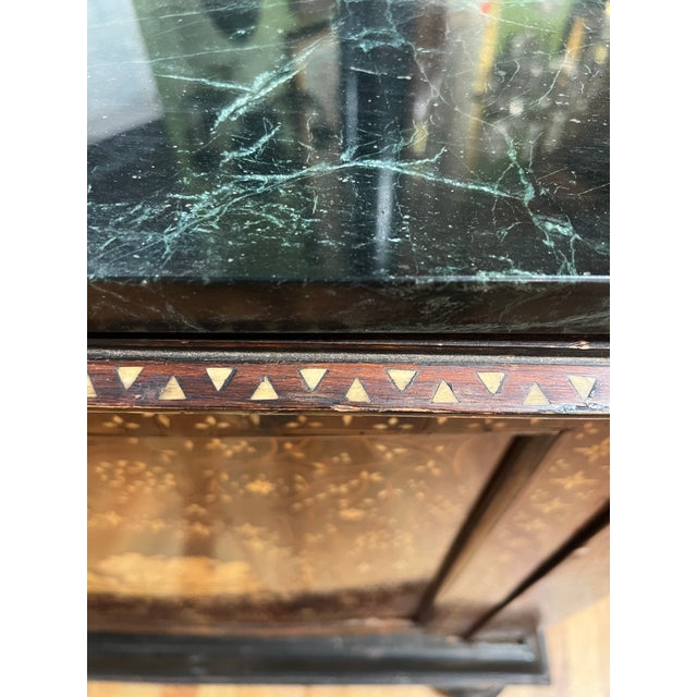 Magnificent 19th Century Italian Grand Tour Rosewood & Bone Inlaid Cabinet For Sale - Image 10 of 12