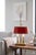 Brass Bouillotte Table Lamp with Red Tole Shade, 1950s For Sale - Image 4 of 15