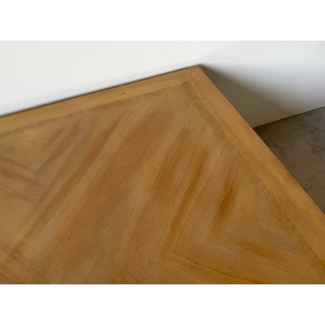 Wood Hollywood Regency Neoclassical Style Carved Greek Key & Lion Motif Square Coffee Table For Sale - Image 7 of 12