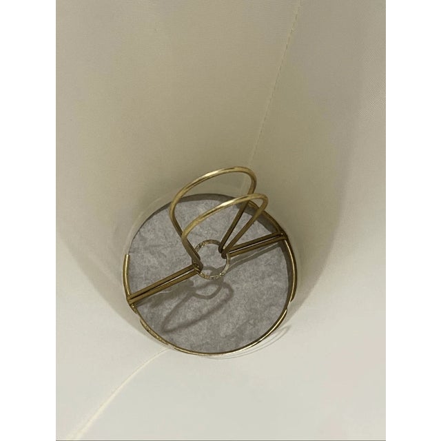 Traditional Vintage Classic Empire Style Pleated Lamp Shade With Trim For Sale - Image 3 of 5