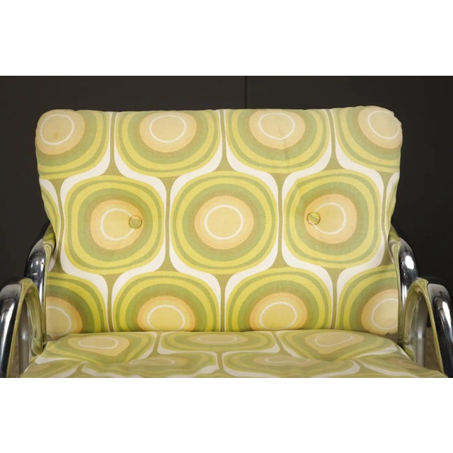 Chrome Set of Four Jerry Johnson 'Arcadia' Chrome Sling Chairs for Landes, 1970s For Sale - Image 8 of 17