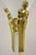 Metal Vintage Postmodern Art Deco Figural Frosted Acrylic & Glass Torchiere Floor Lamp For Sale - Image 7 of 13