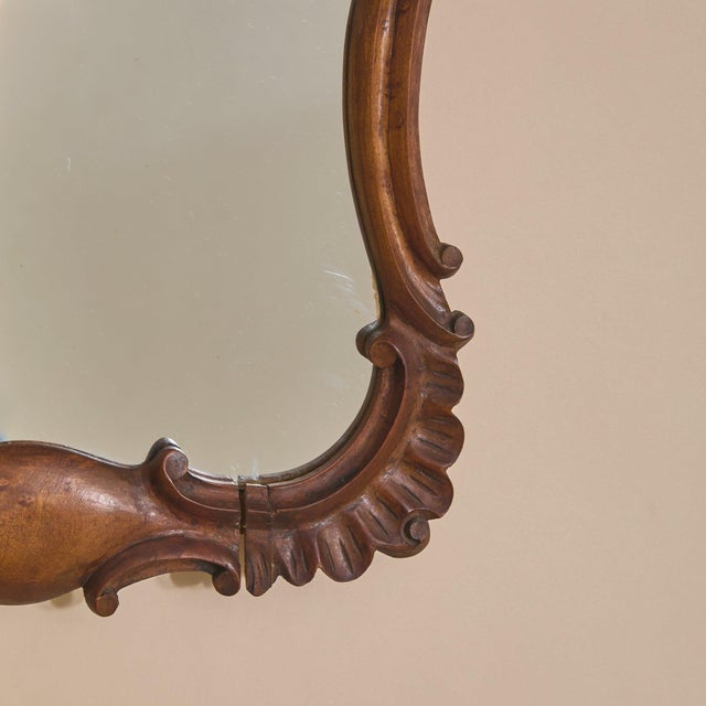 Petite 19th Century French Carved Wood Wall Mirror - 2 Available For Sale In Chicago - Image 6 of 8