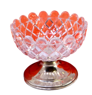 Candy Box in Cut Glass with Cutouts