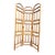 1970’s Boho Chic Arched Bamboo and Rattan 3 Panel Room Divider Screen For Sale