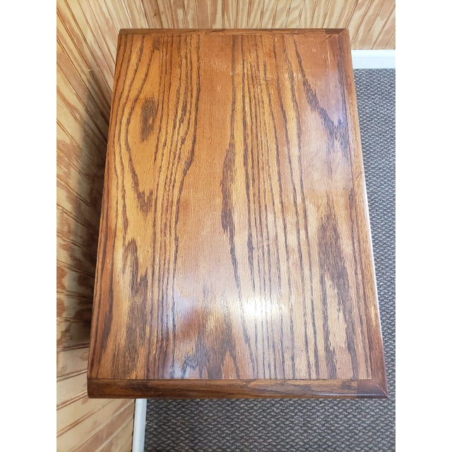 Late 20th Century Pair of Matching Solid Wood Nightstands For Sale - Image 9 of 9