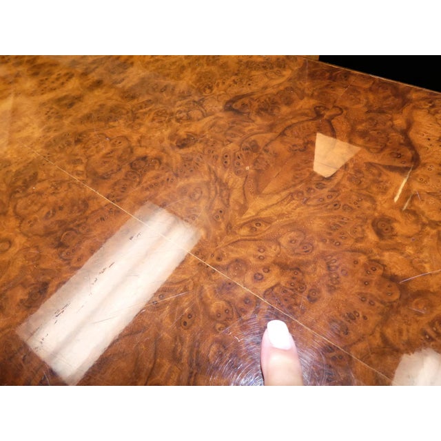 Vintage Roche Bobois Lacquered Burl Wood Credenza For Sale - Image 9 of 12