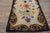Ivory 1900s Colorful Floral Folk Art Antique American Hooked Rug 2'6"x 4'0" Handknotted Wool Carpet For Sale - Image 8 of 11