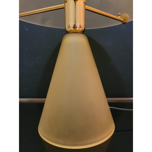 Metal Table Lamp in Murano Glass from Veart, 1970s For Sale - Image 7 of 14
