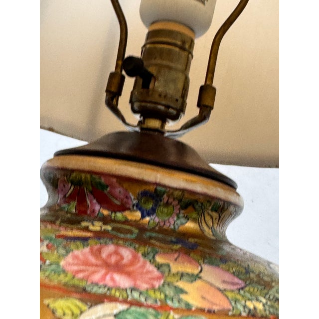 Japanese Kalart Satsuma Style Porcelain Table Lamp For Sale - Image 3 of 12