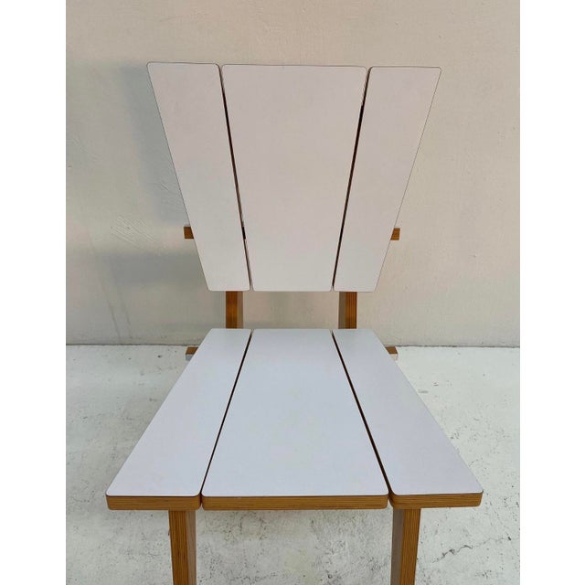 Norwegian Dining Chairs with Geometric Design, 1980s, Set of 4 For Sale - Image 3 of 15